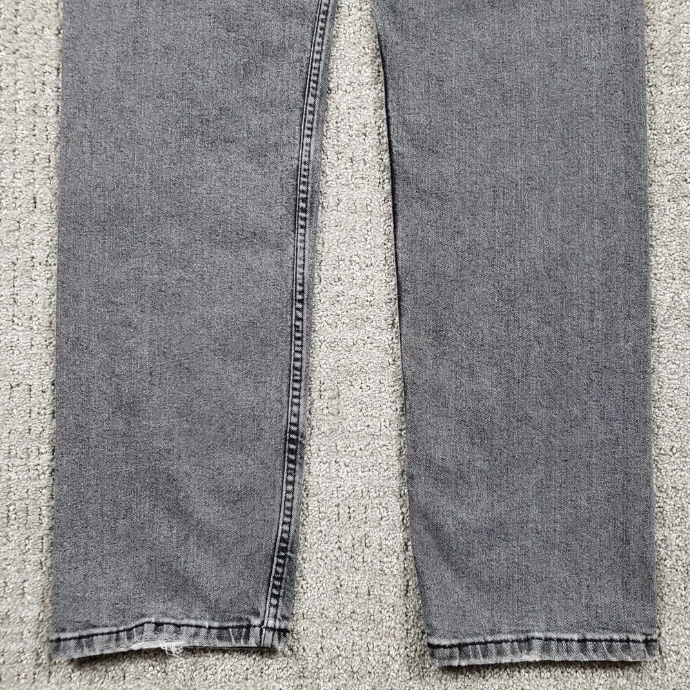Levi's Jeans Mens 32x32 Gray 505 Regular Straight Faded Black Denim Distressed